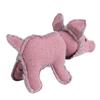 Pet Soft Canvas Fill Cotton Red Pig Shape Teeth Grinding Molar Chewing Biting Interactive Training Toy for Dogs