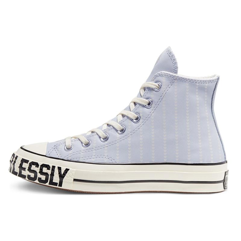 

Converse 1970-е Chuck 70 Люби Бесстрашно Удобные и Универсальные Высокие Кеды из Канваса Женские Голубые 35