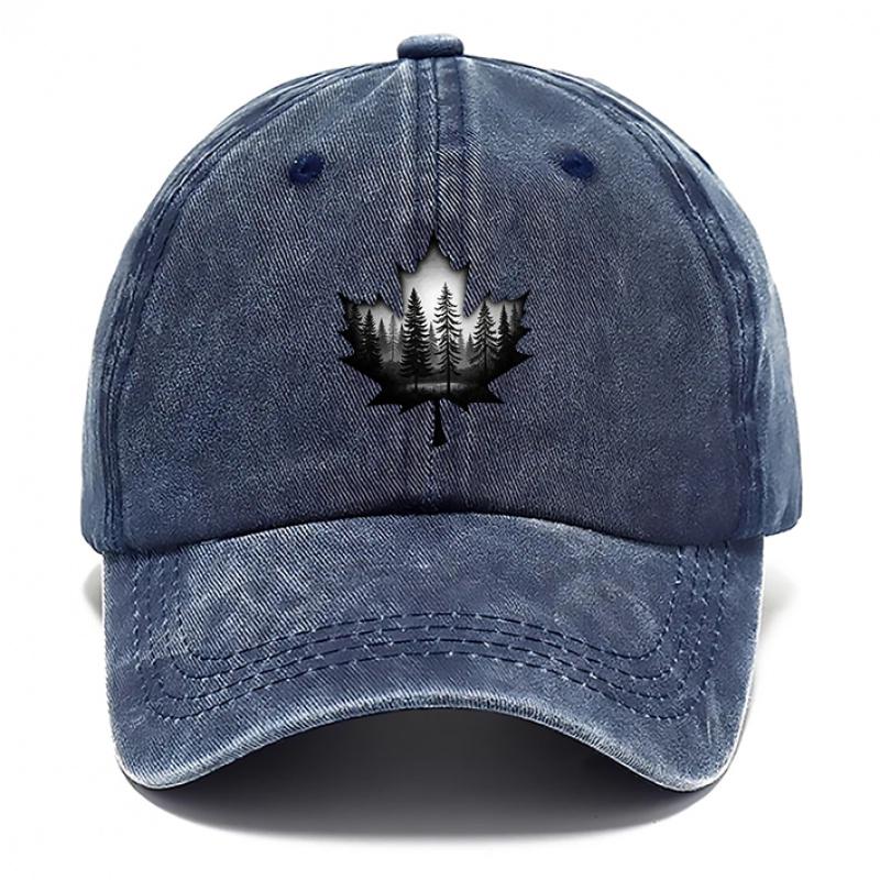 Pc Design Style Maple Leaf Printed Hat Hats for Men Beach Hat for Women Classic Breathable Baseball Caps Outdoor Casual Hat
