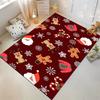 Christmas Pattern with Santa, Reindeer, and Sweaters Non-slip Rug Suitable for Living Room and Bedroom Sofas Sofas