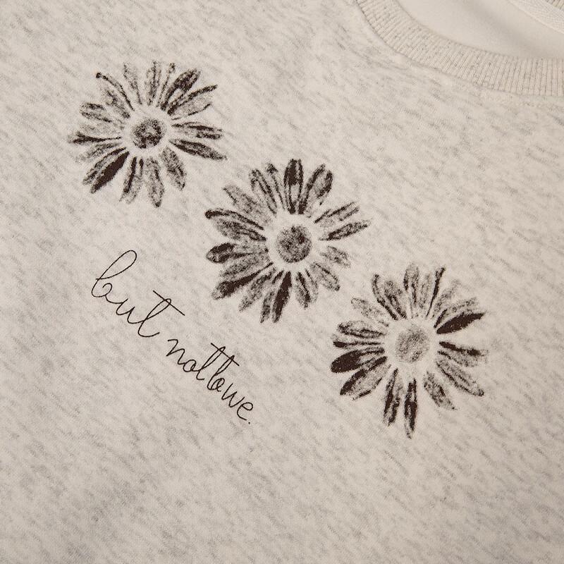 Dámská fleecová mikina s kulatým výstřihem a dlouhým rukávem