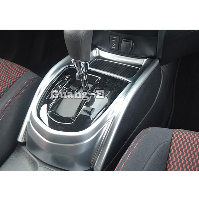 Car Cover Sticker ABS Matte Inner Middle Front Shift Stall Paddles Cup Lamp Frame Trim For Nissan Qashqai J11 2016 2017 2018