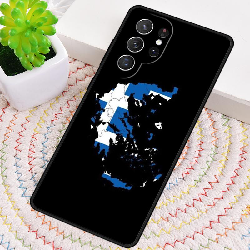 Greek Greece Flag Silicone Phone Case For Samsung Galaxy note 10 pro S26 S25 S24 S23 S22 S21 Plus S25Ultra Capa Cover
