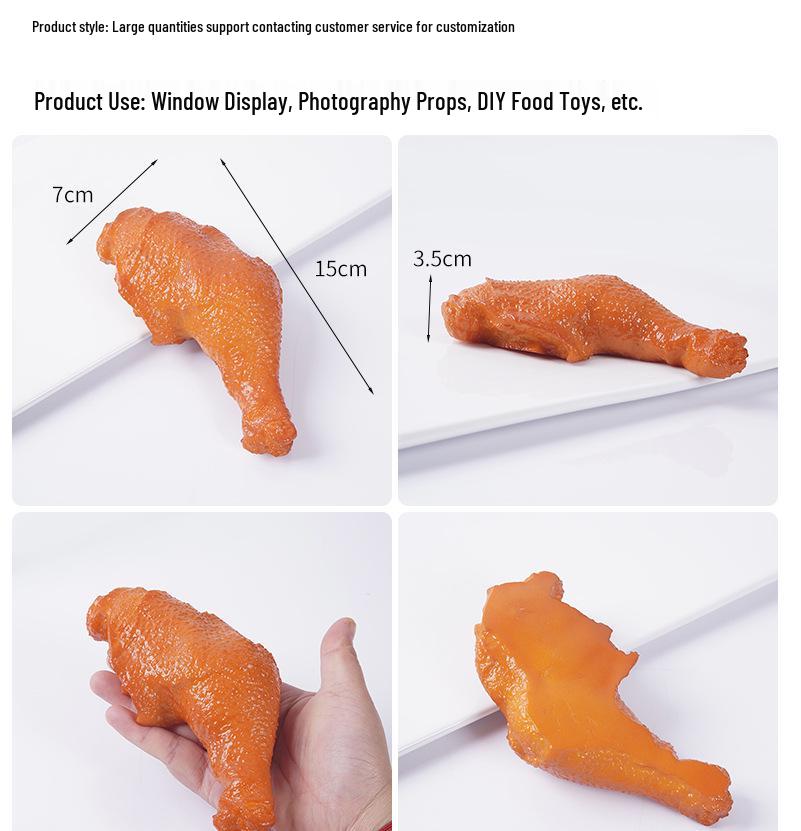 Simulated Braised Chicken Leg and Duck Leg Props for Photography and Decoration