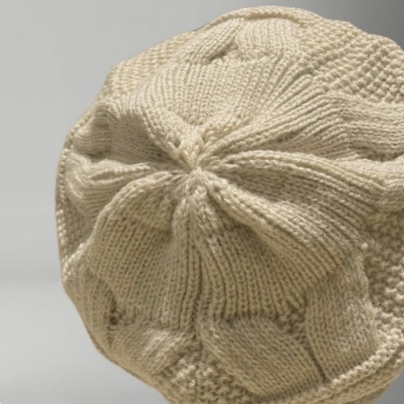 Herbst Winter Lose Gestrickte Wollmütze Frauen Neue Mode Rolled Dünne Samt Casual Warme Gehörschutz Gewellte Mütze