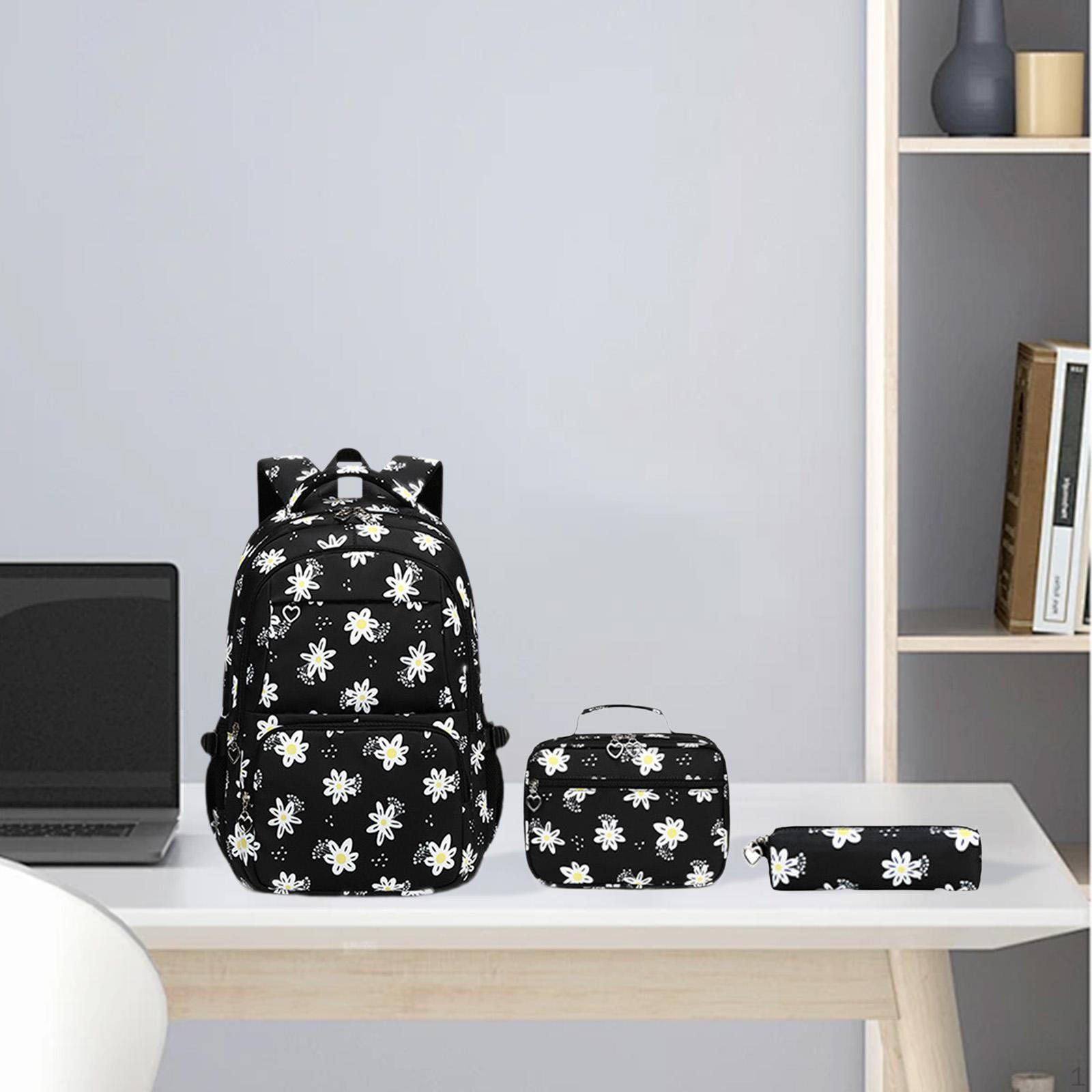 

Backpack with Lunch Box & Pencil Case Multi чёрный