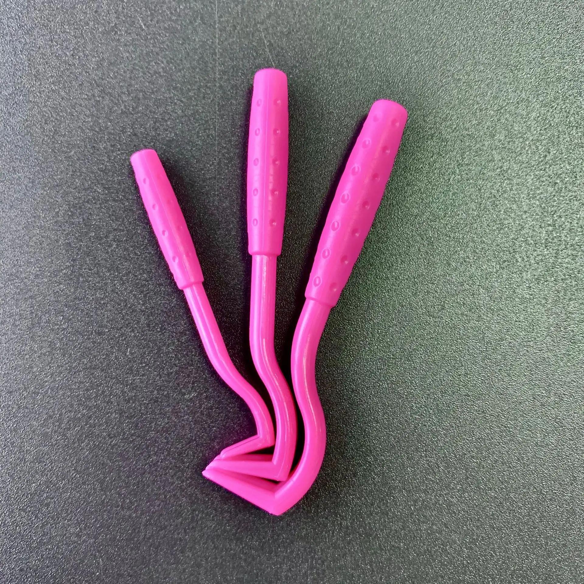 3 stücke Floh Entferner Haken Zecken Entferner Pinzette Zecken Ziehen Haustier Katze Hund Mithelfer Zecken Werkzeug Haustier Milben Floh Extractor Pet liefert 3pcs black