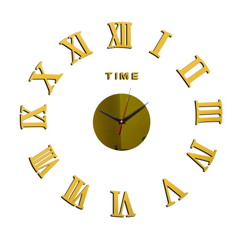 Wanduhr Rahmenlos Digitale Wanduhren DIY Acryl Wandaufkleber Quarz Leise Uhr für Zuhause Büro Wanddeko Horloge Murale