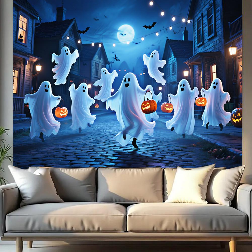 Halloweenské pozadí banner-Duch Jack-O'-Lantern prvky pro vnitřní/venkovní večírky, Promoce, Halloweenská výzdoba, Akce