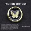 10Pcs Button High-End Delicate Cashmere Coat Top Sweater Cardigan Suit Shirt Metal Big Button
