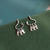 1 Pair of Unique Fish Hooks, 3 Small Fish Short Tassel Earrings, Simple and Cute Earrings for Girls