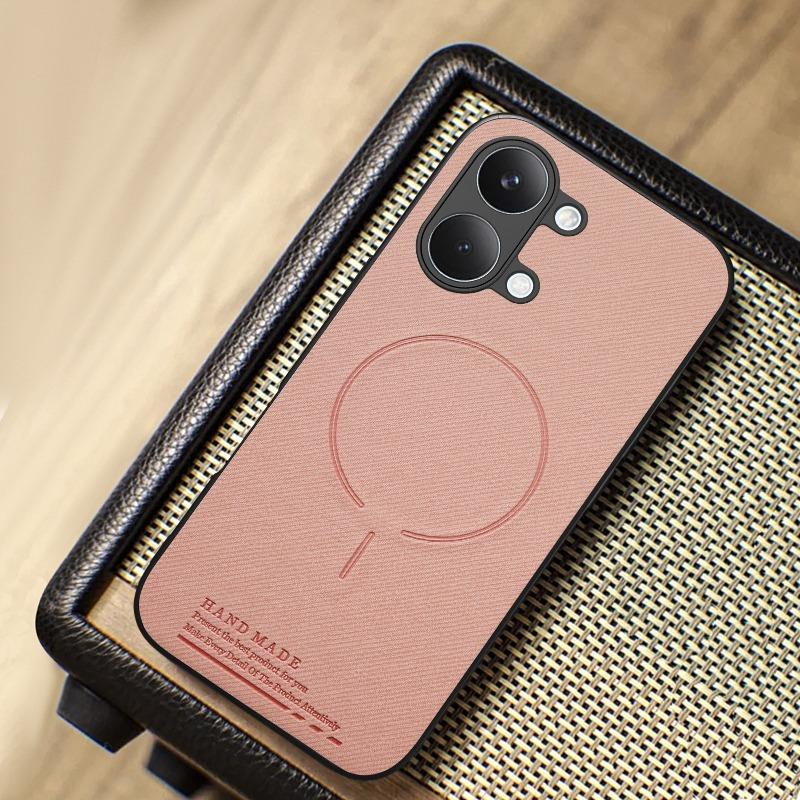 Luxury Fabric Texture Leather Magnetic Phone Case for POCO X8 Pro Max X7 Pro F8 Ultra M8 Pro Anti-drop Lens Raised Protect Cover