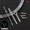 Lancette per Orologi VK63 Argento Oro Rosa 6 Lancette Adatte per Movimento al Quarzo VK63 Lancetta/Ago Luminoso Verde Accessori per Parti di Orologi