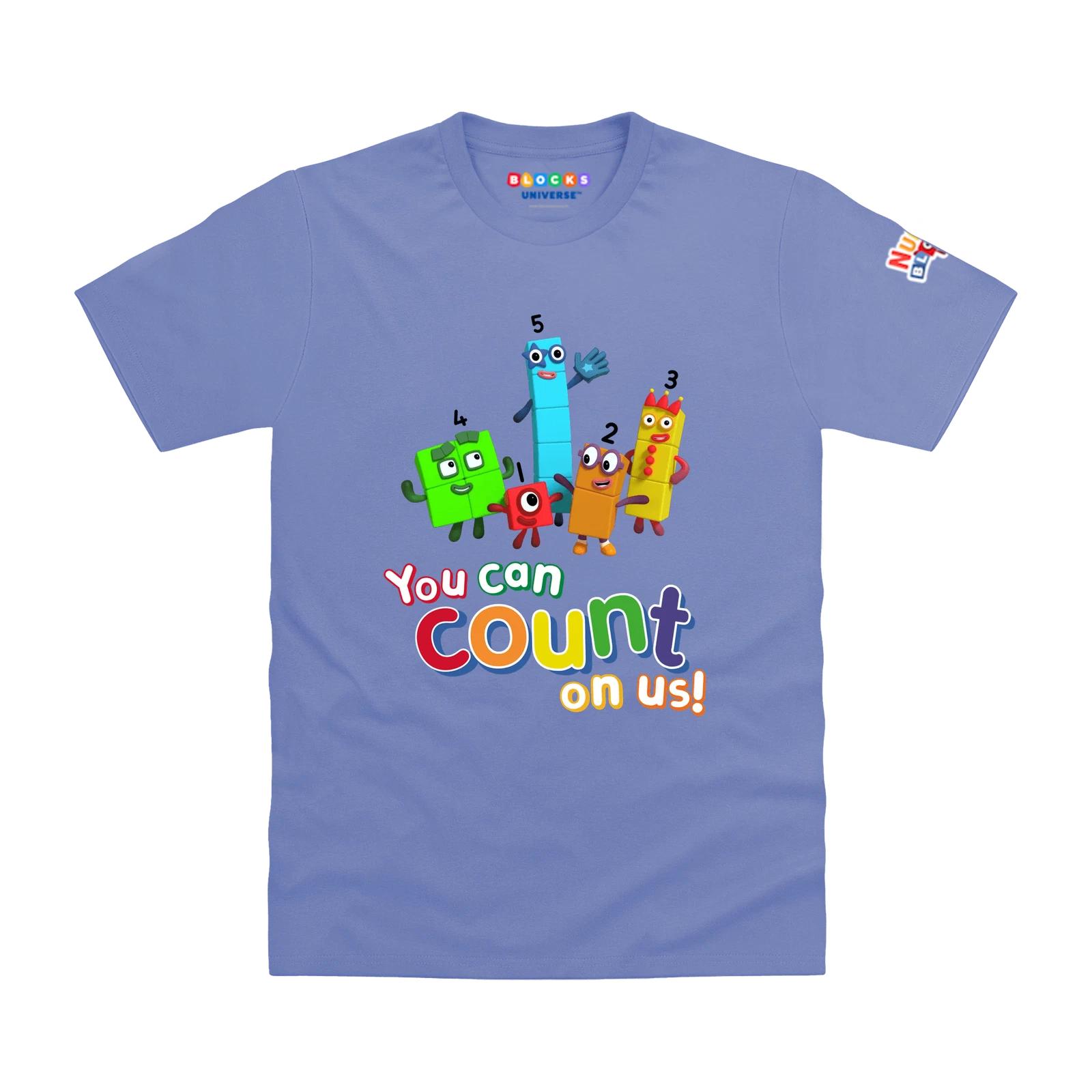 

Officially Licensed Numberblocks Group Four, One, Five, Two, Three Kids T-Shirt 100