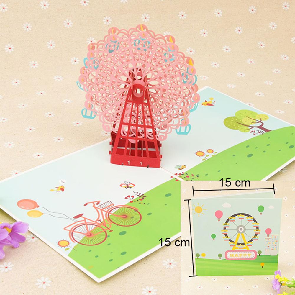 Hot 3D Creative Card For Wife And Friend Valentines Day Gift Wedding Invitation  Card Thank You Postcard