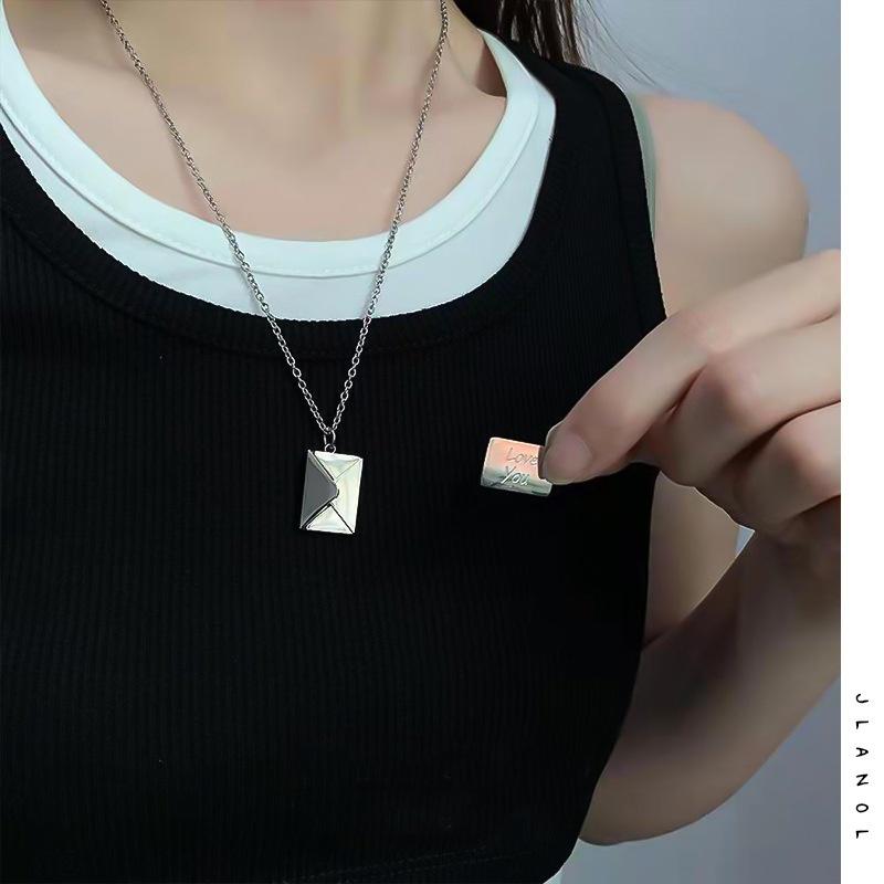 Buy Fashion Design Envelope Necklace 