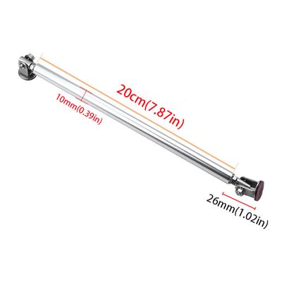 20cm Univerzální rozpěrné tyče k autu Závodní nastavitelné Nerezová ocel Podpora lip předního nárazníku Spojovací tyč Sada Úspora Vrtacího otvoru