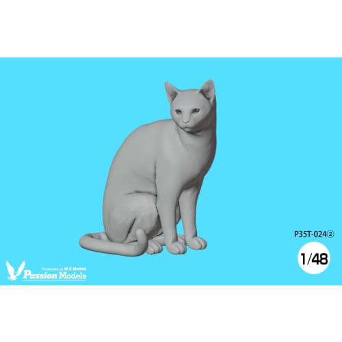 Passion Models 1/48 Scale Resin Kit, Cat Lovers Approved, Set of 5 Cats, P35T-024 (Animals)