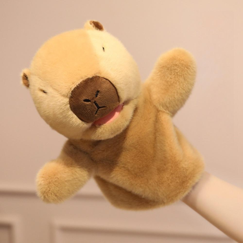Frog Animal Hand Puppet Storytelling Duck Stuffed Plush Shark Toys Simulation Movable Mouth Hand Finger Story Puppet