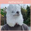 Pudel Svartvit Pudelmask Latex Djurhuvudbonad För Halloween Cosplayevenemang Och Fester