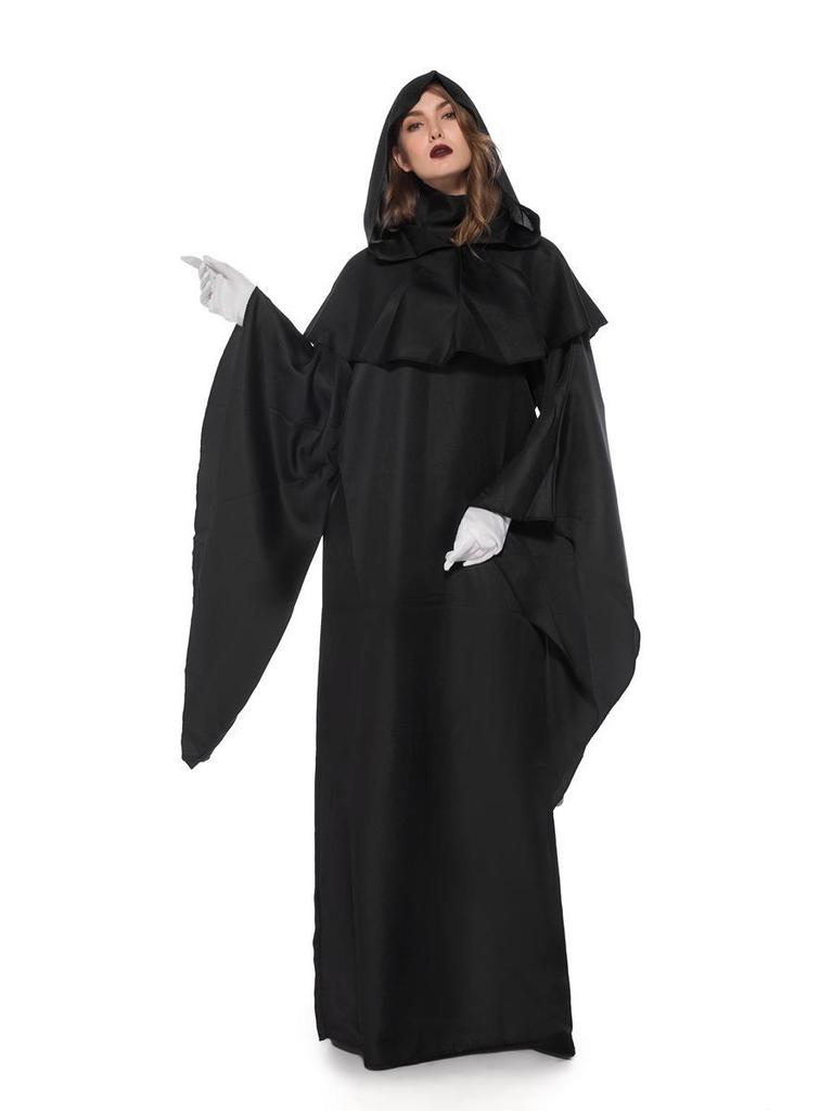 Halloween Dark Spirit Long Robe Devil Costume for Stage Performance