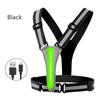USB Rechargeable LED Reflective Vest Adjustable Waist Shoulder for Women Men Kid