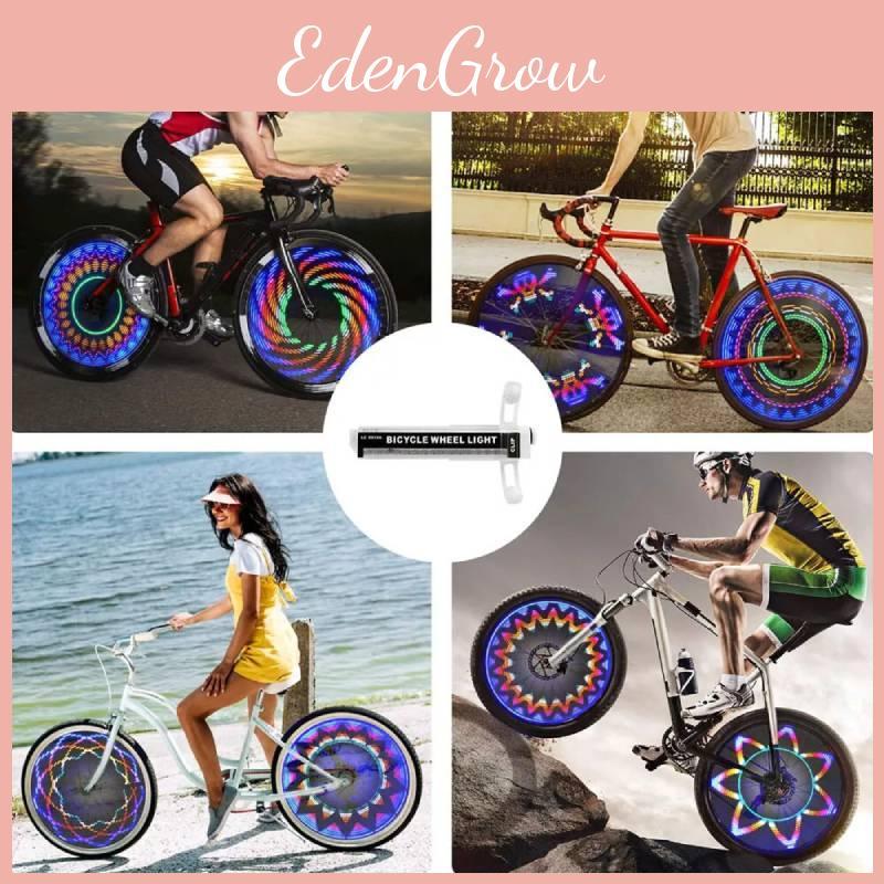 Bicycle Led 16 Wheel Light Waterproof Warning Lights Bike Tools Accessories