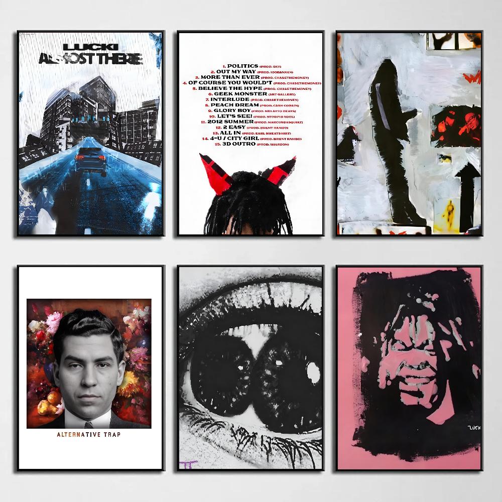 1pc Lucki Rapper 2 Faced Pt 2 Poster HD Posters Home Room Bar Cafe Decor Art Wall Painting Picture