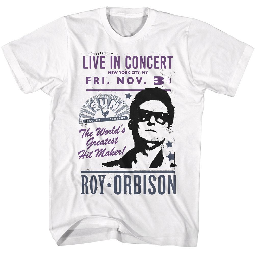 Sun Record Company Roy Orbison Live Concert New York Fri Nov 3rd Men T Shirt XXXL