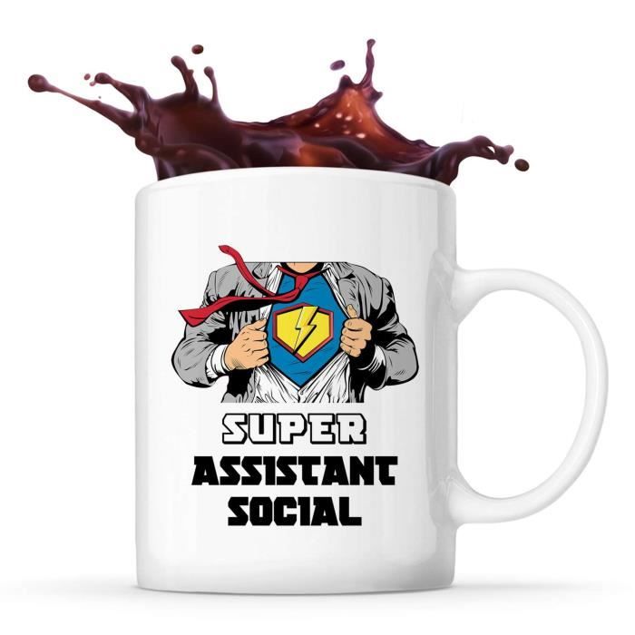 Super Social Worker Mug Coffee Tea Cup Job Retirement Colleague Work
