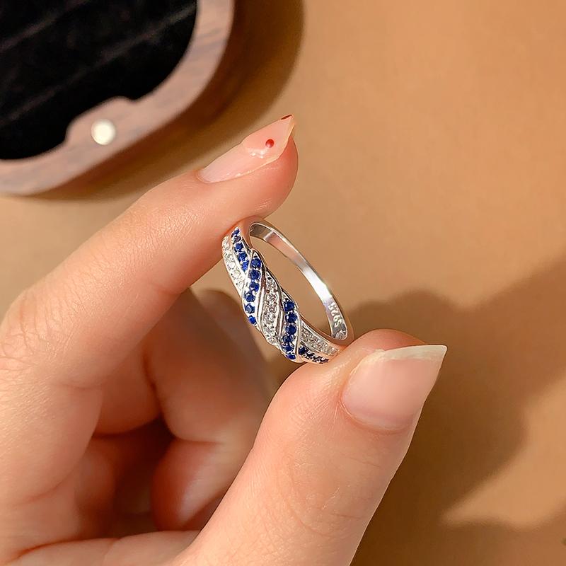 

Модное кольцо с цирконом и бриллиантами для женщин, медное, многослойное, подарок для вечеринки, дня рождения, свадьбы 9