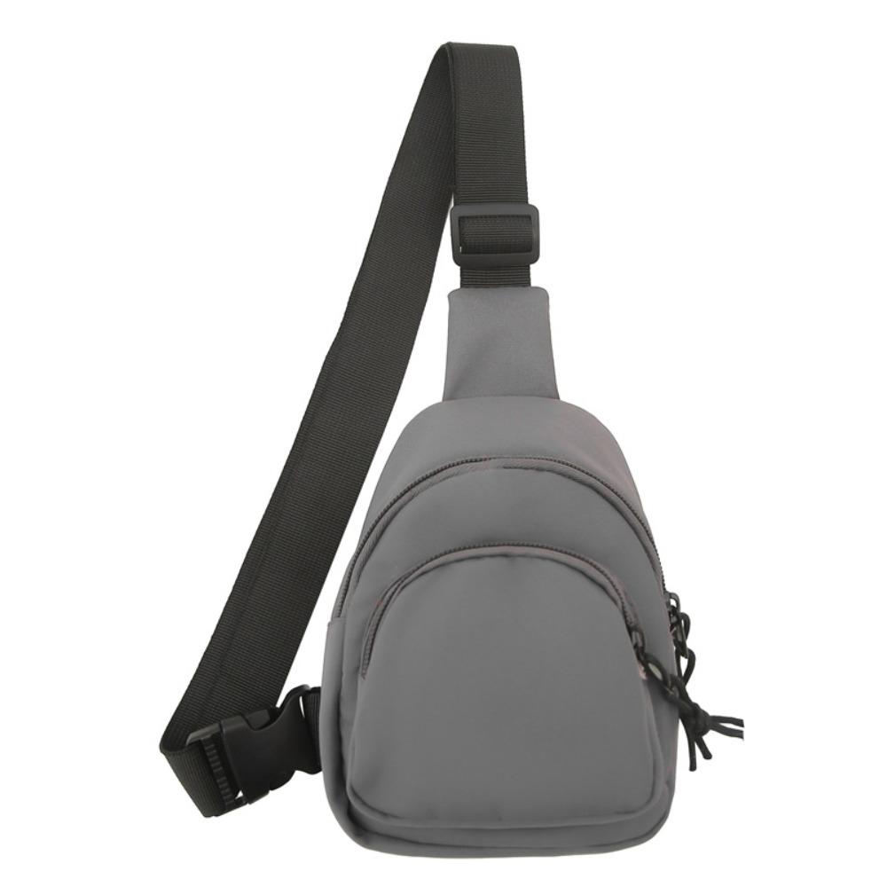 

Нейлоновая мужская сумка кроссбоди мини-сумка через плечо простая спортивная нагрудная сумка для мальчиков серый