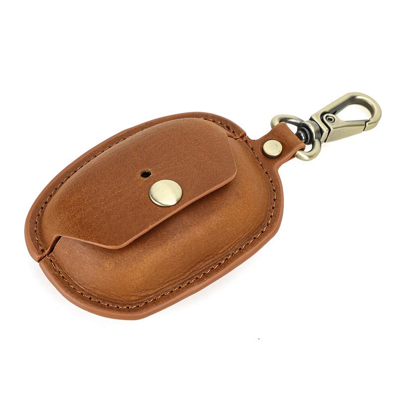 

Підходить для Sony Wf-1000xm5 Шкіряний чохол для навушників із гачками та захисний чохол для портативних навушників Bluetooth 14x3x7cm коричневий