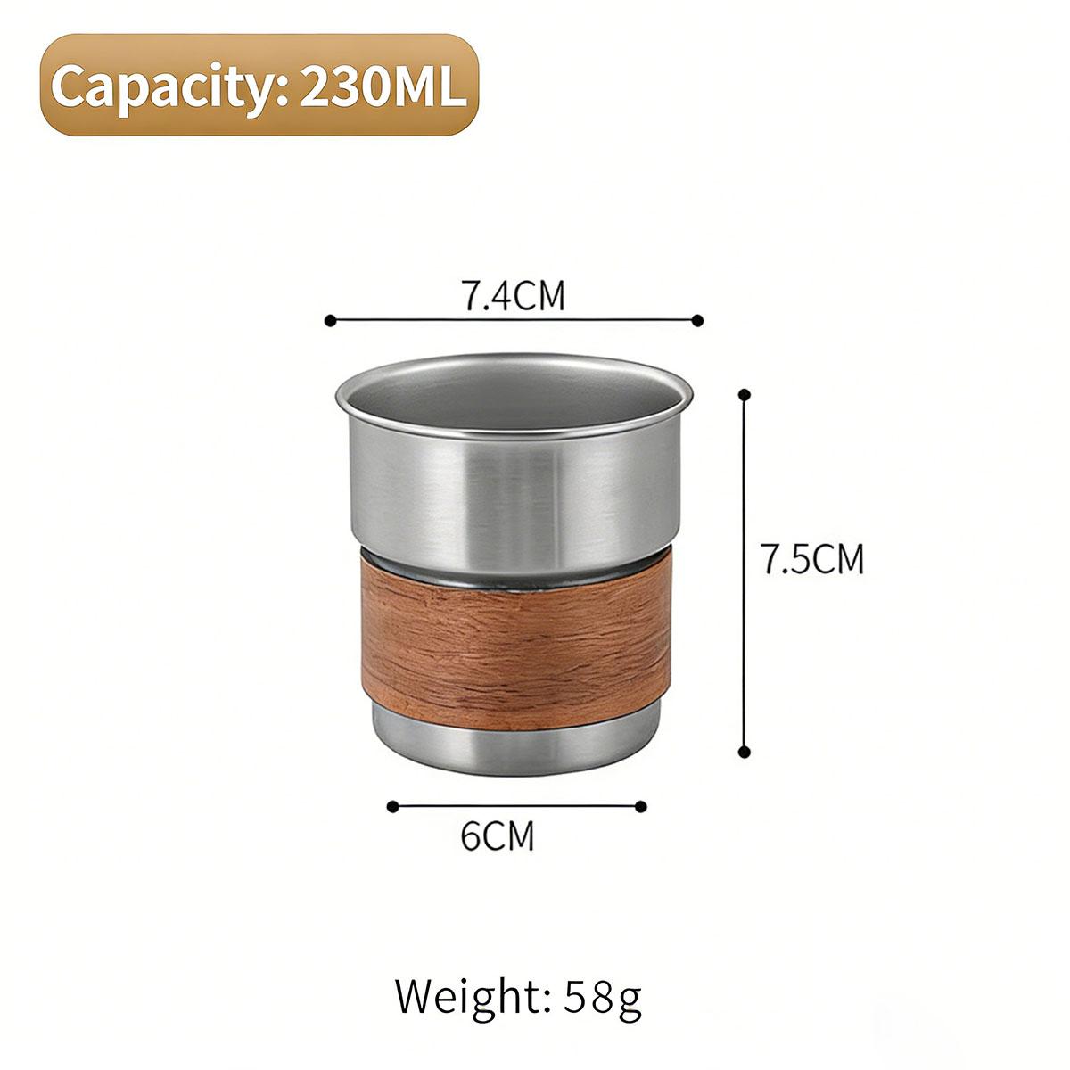 

Портативні кемпінгові чашки з нержавіючої сталі для туризму, чашка для напоїв з складаною ручкою для пікніка, хайкінгу, бекпекінгу, риболовлі. Штабельовані кемпінгові чашки для кави. 1 набір 4 шт.