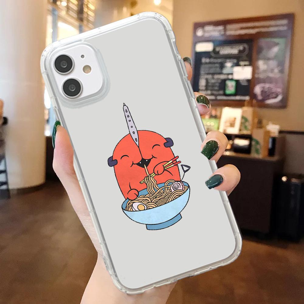 Anime Chainsaw Man Phone Case For iphone 5 5s se 2 6 6s 7 8 12 mini plus X XS XR 11 PRO MAX transparent painting cover soft