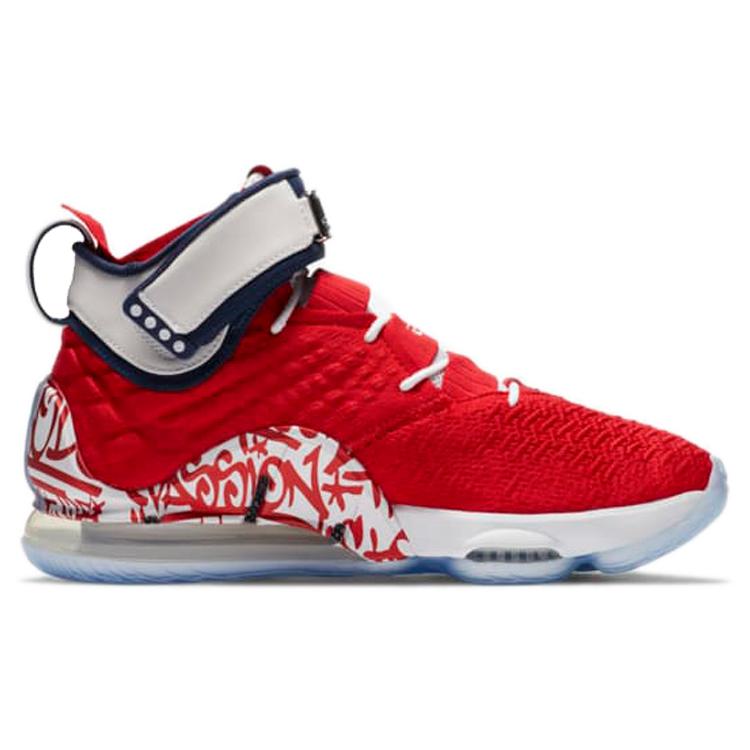 New Nike LeBron 17 EP LeBron 4 Red Graffiti CT6052-600