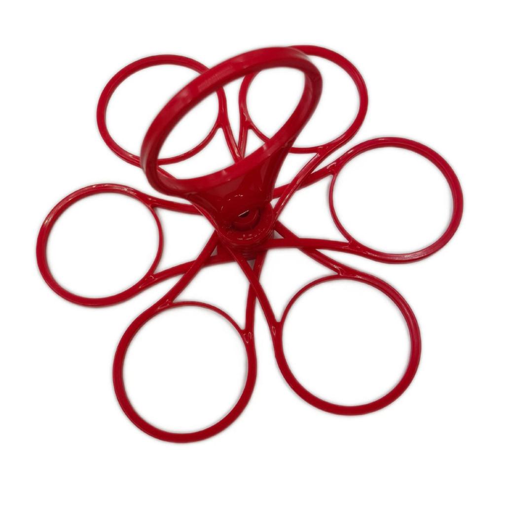 Creative Party Folding 6 Cups Holder Portable Rotating Coffee Drinking Bottles Bracket KTV Handheld Cocktail Wine Storage Rack