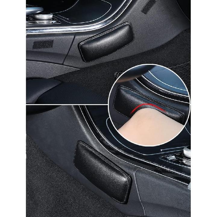2PCS Car Knee Cushion,Soft Leather Car Door Armrest Pad For Knee Leg Elbow,Universal Car Center Console Cushion Pad Comfort Pillow For Automotive