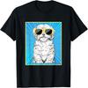Havaneser Porträt Pop Art Hund mit Sonnenbrille T-Shirt
