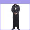 Elegante Fantasia Cos Halloween Para Adultos Luxuosa Toga de Sacerdote Perfeita Para Festas
