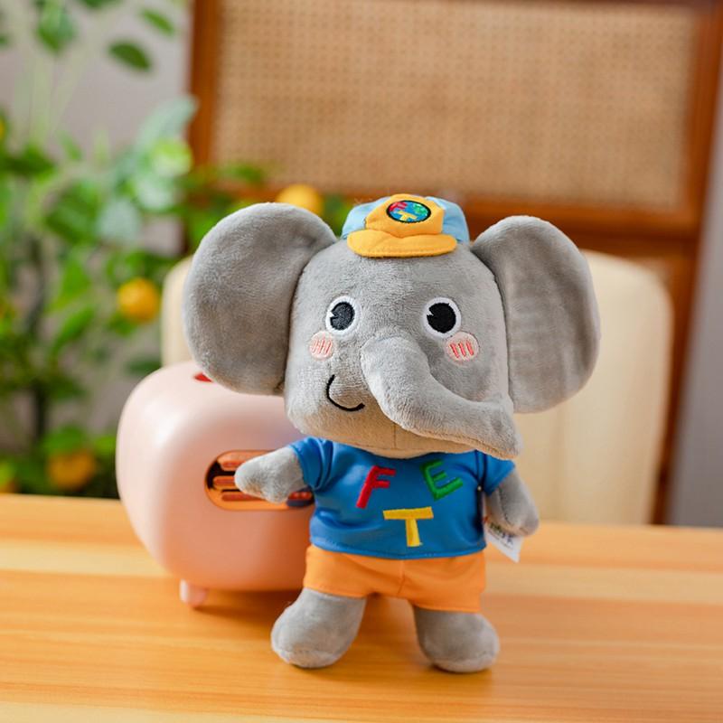 

1 шт. 25 см Креативные плюшевые игрушки в виде фета-слона, Мягкие животные, Детская плюшевая кукла, Игрушки для успокоения младенцев, Детский подарок на день рождения 25cm