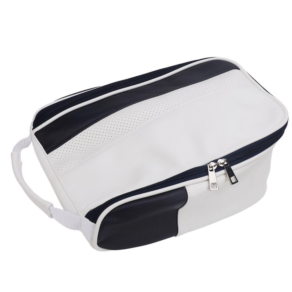 Zipper Closure Golf Shoe Bag With Handle Golf Shoes Storage Bag  Daily Storage белый