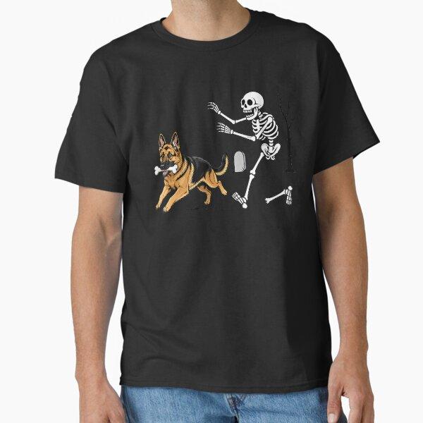 German Shepherd Stealing Bone Halloween Dog Design Classic T-Shirt
