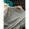 Reputation Continues Soft Elastic Lyocell/Mulberry Silk Men's Summer Lapel Short sleeve Knit t-shirt Polo Shirt