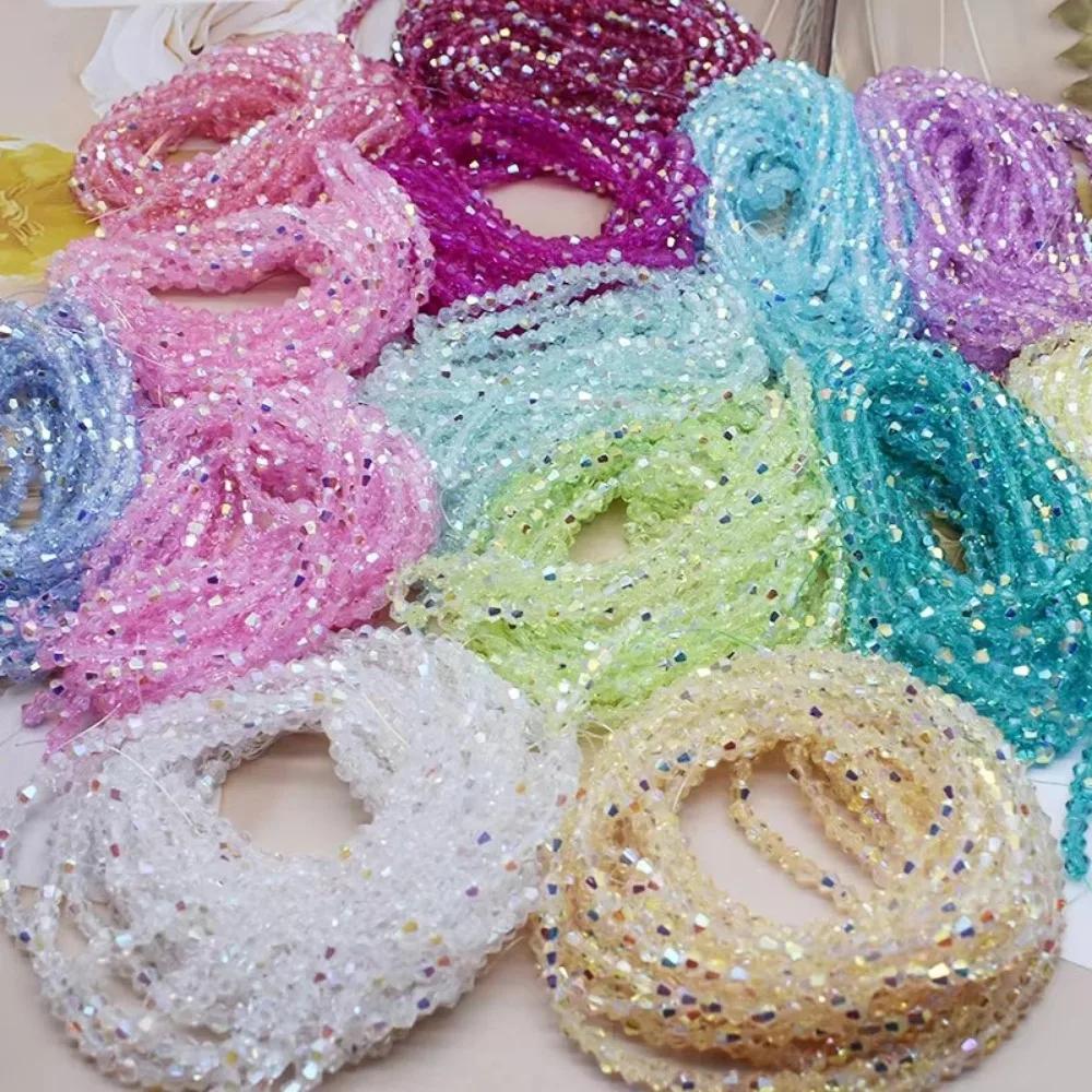 10pcs New 4mm Bicone Crystal Beads Glass Colorful Loose Spacer Beads DIY Austria Faceted Crystal Beads For Jewelry Making