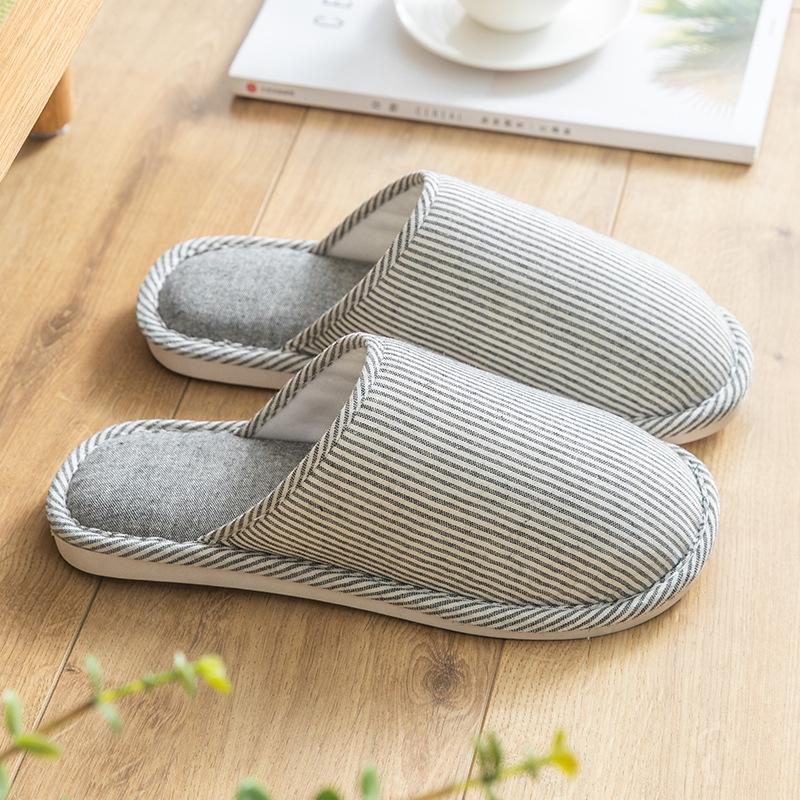 Damen Baumwolle & Leinen Hausschuhe - Rutschfest für Frühling & Herbst