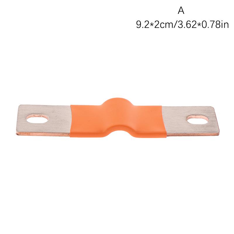 

Flexible Busbar 300A 200A Bus Bar Copper Loose Protector With Isolation Battery Connector Conductive Band Elliptic A