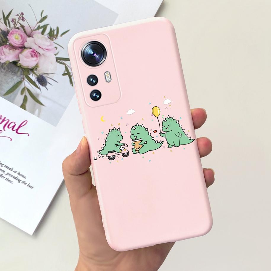 For Xiaomi 12 Case Mi 12X Cover Luxury Flower Cartoon Slim Soft Silicone TPU Back Cover For Xiaomi 12 Pro Funda Mi 12 Ultra Capa