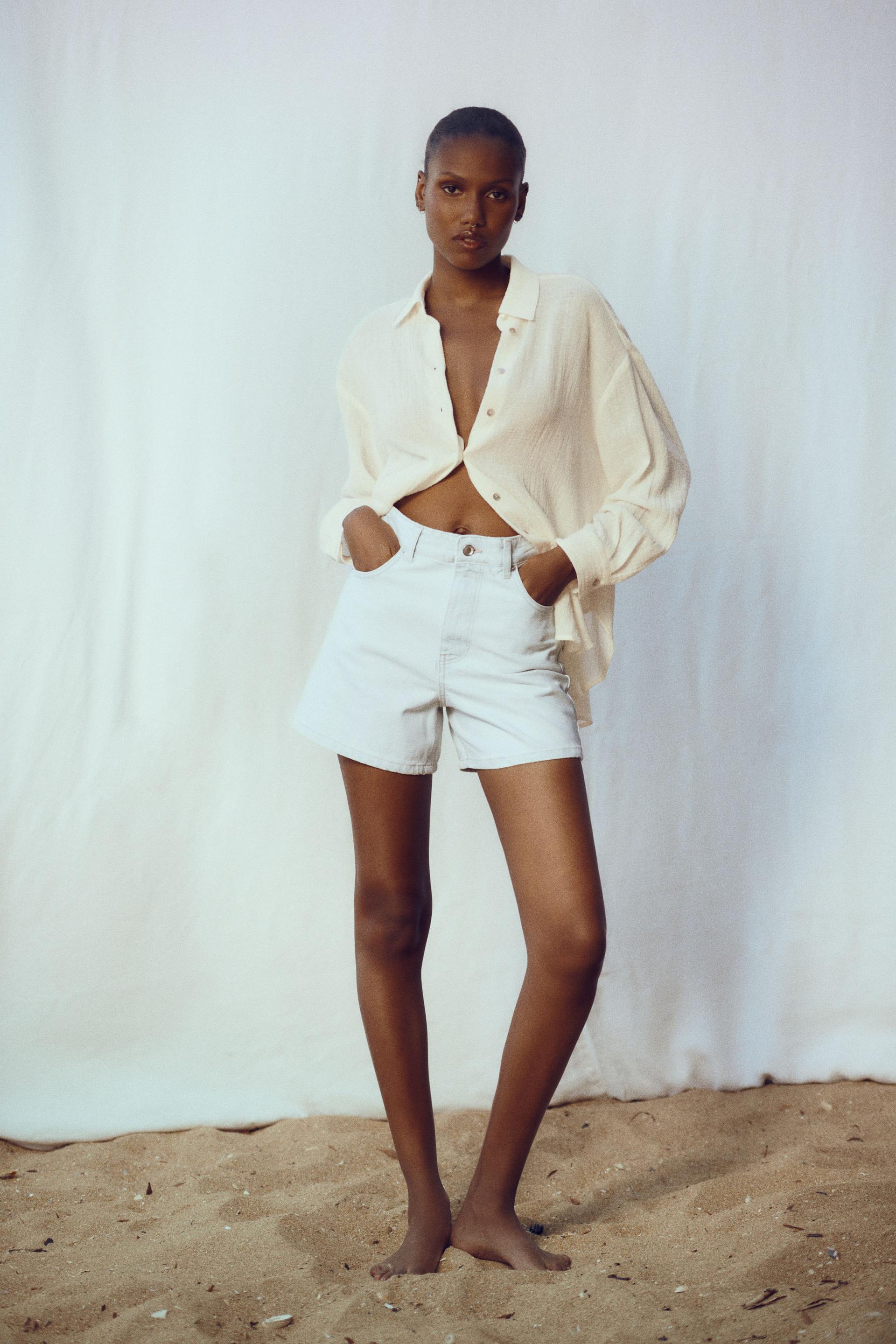 

ШОРТЫ Z1975 ИЗ ДЕНИМА С ВЫСОКОЙ ПОСАДКОЙ