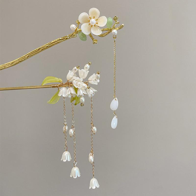 Vintage Chinesische Blume Fringe Haar Sticks Modische Weibliche Metall Haarnadel Haar Stick Hairwear Haar Ornament Schmuck Zubehör